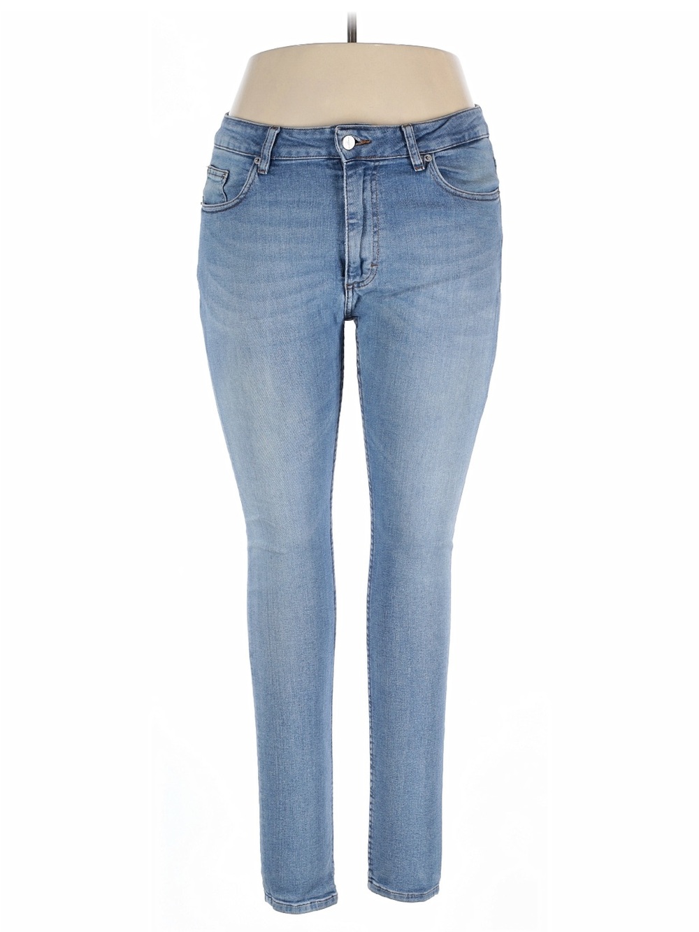 ZARA skinny mid rise jegging women’s size 8/10 medium wash denim